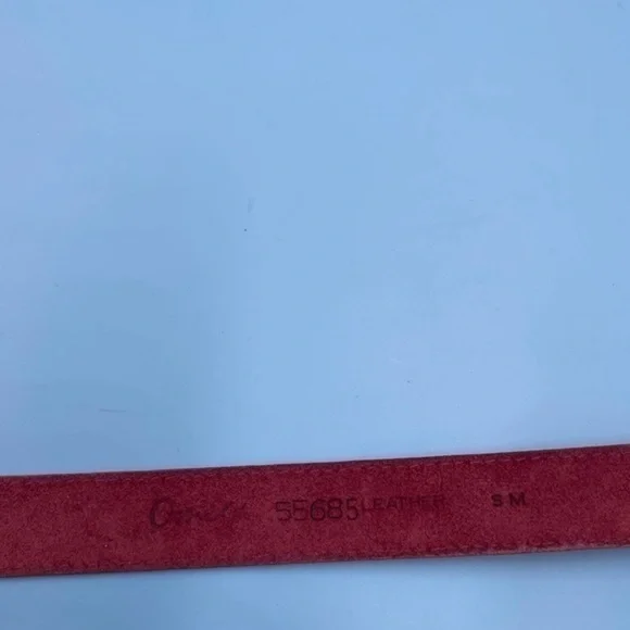 Vintage Omela Genuine Leather Pink Belt - Picture 4 of 4